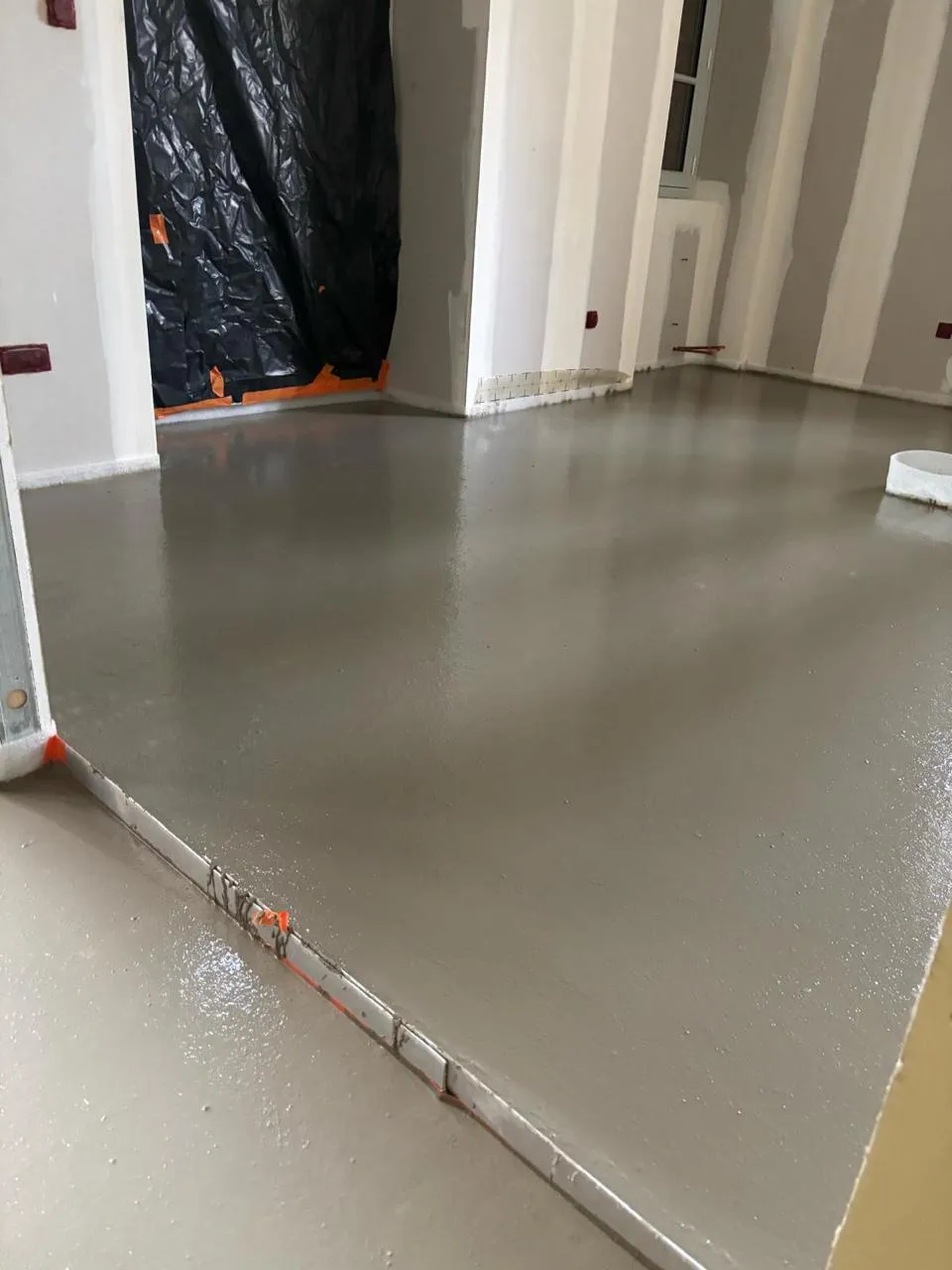 Chantier chape liquide - Ovalpro